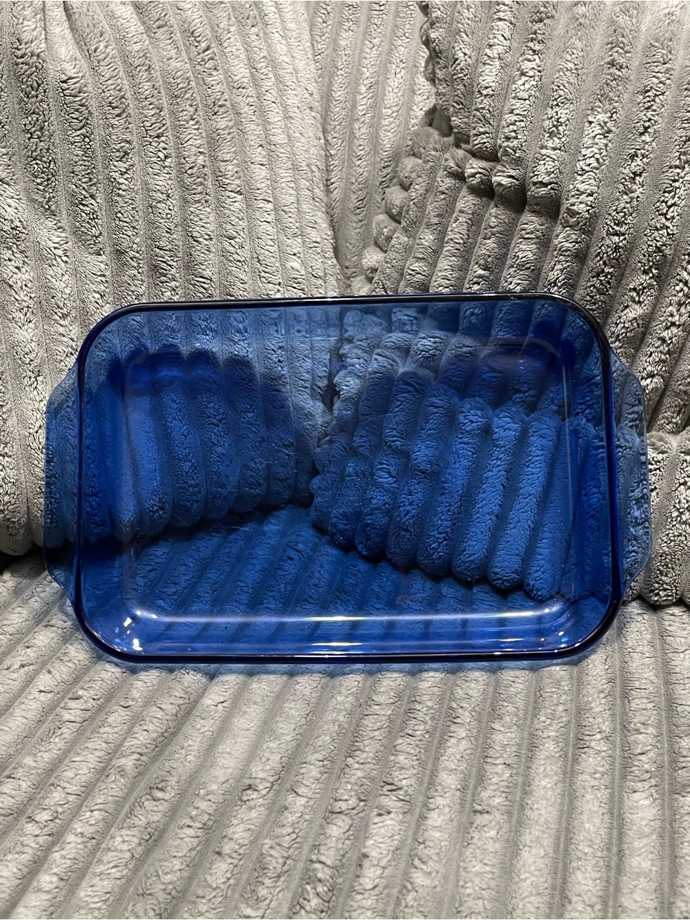 Pyrex Cobalt Blue Glass Tray
